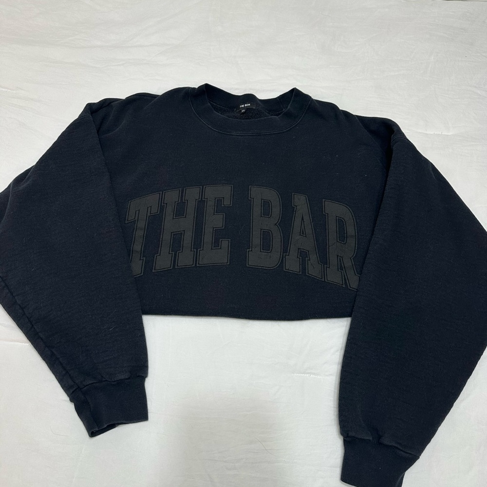 The Bar Black Crew Neck Sweatshirt
